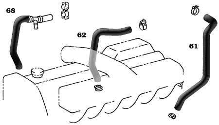 HZJ 80 Heater Hose Assembly