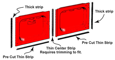 Swing-Out Door Weatherstrip Diagram