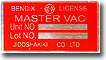 Brake Booster Decal