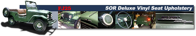 SOR Deluxe Upholstery for your FJ25