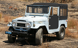 Click to enlarge SOR Black Soft Top Front Driver's view, Sides Down