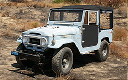 Click to enlarge SOR Black Soft Top Front Driver's view, Sides Up